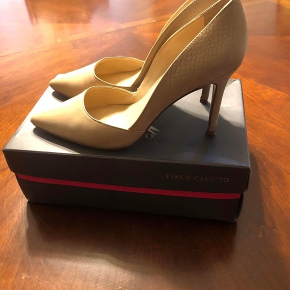 Pre-Owned Tan Vince Camuto Airmosah D’Orsay Pump Stiletto Heels - Picture 5 of 6